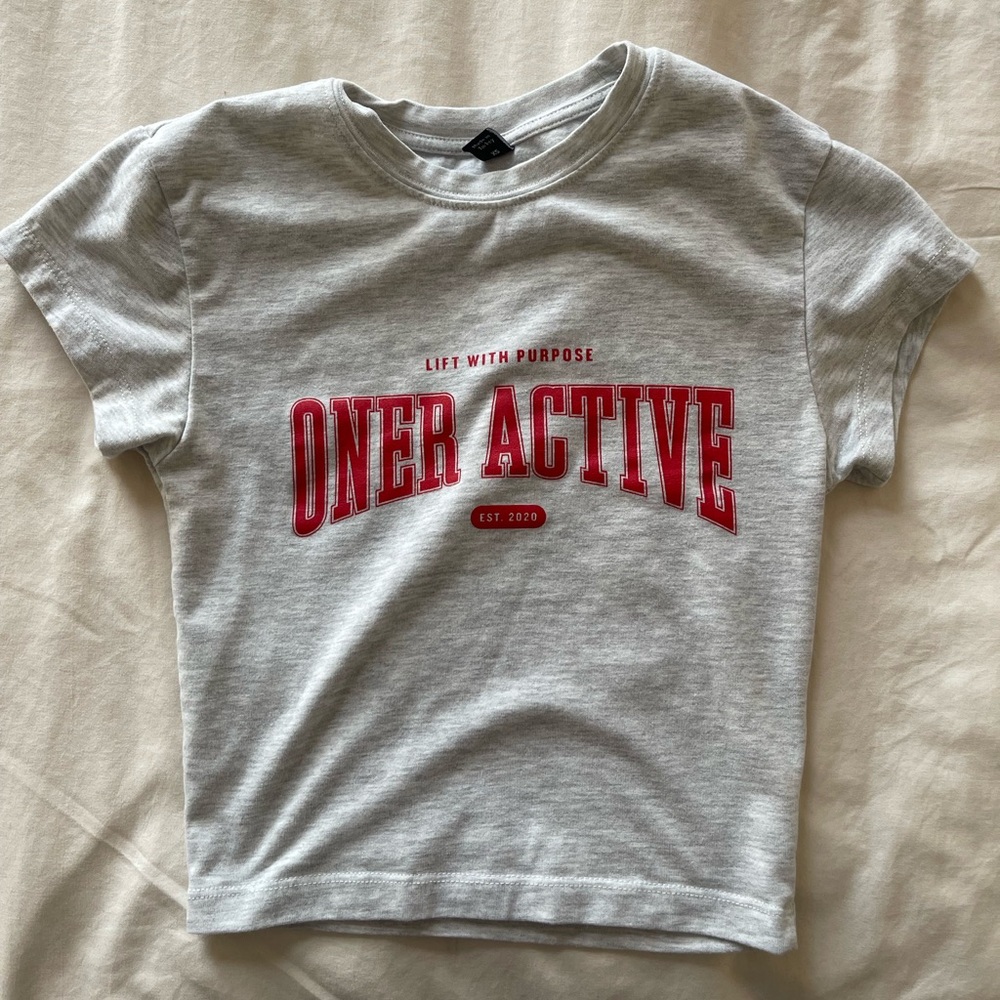Oner Active Light Gray with Red Logo